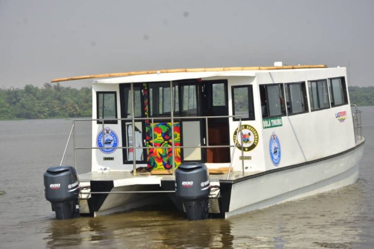 These are photos of the newly launched ferries for the state