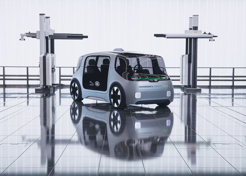 Jaguar Land Rover Unveils Electric City Project Vector Car