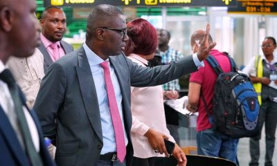 Sanwo-Olu At Lagos Airport