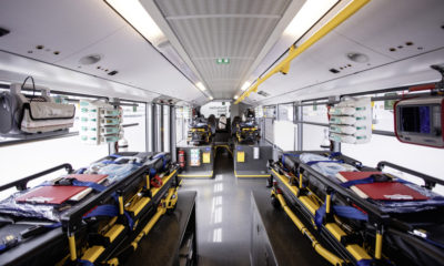 Daimler Buses Converted Into A Clinic