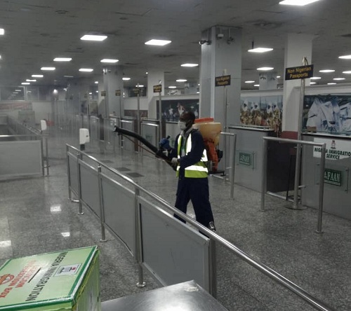 Lagos Airports Fumigation done by FG