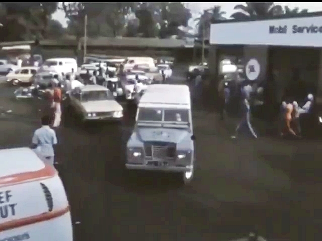 Mobil Filling Station in 1975