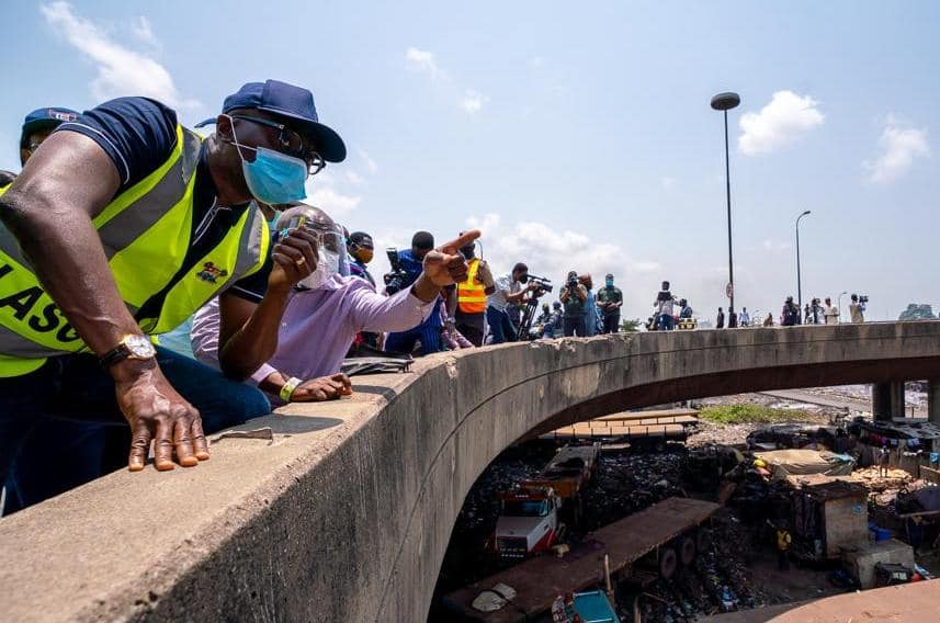 Sanwo-Olu At Apapa Bridge 