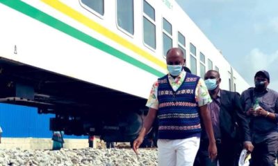 Rotimi Amaechi And Lai Mohammed At Lagos Ibadan Railway Inspection
