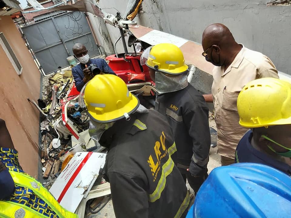 LASEMA At The Opebi Helicopter Crash Site