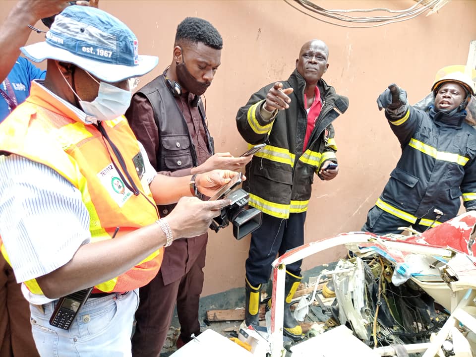 LASEMA At The Opebi Helicopter Crash Site