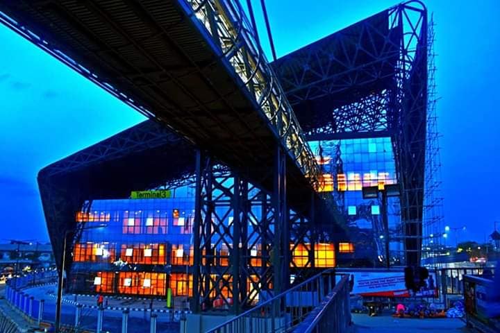 Night View Of Terminal 3 Of Oshodi Transport Interchange