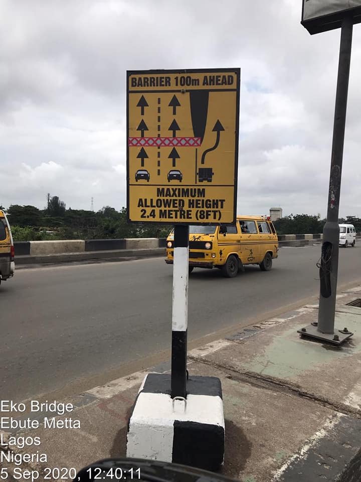 Ongoing Works at Eko Bridge - Road Signals 