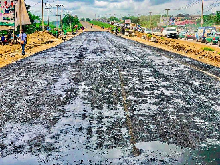 Olomore-Brewery Road Wears A New Look As Ogun State Govt Began Massive Road Reconstruction