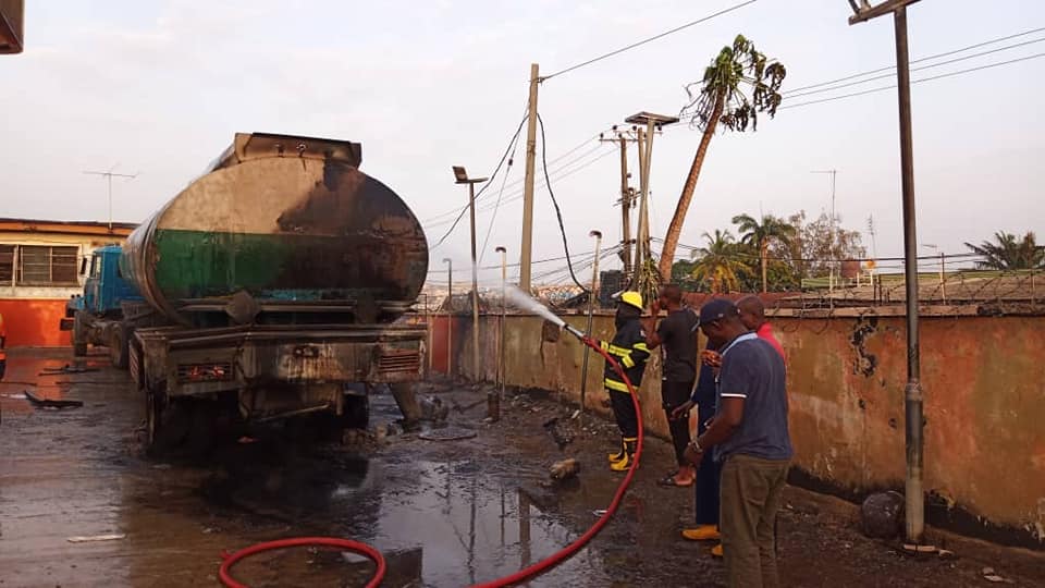 LASEMA Puts Off Ogba Petrol Station Fire