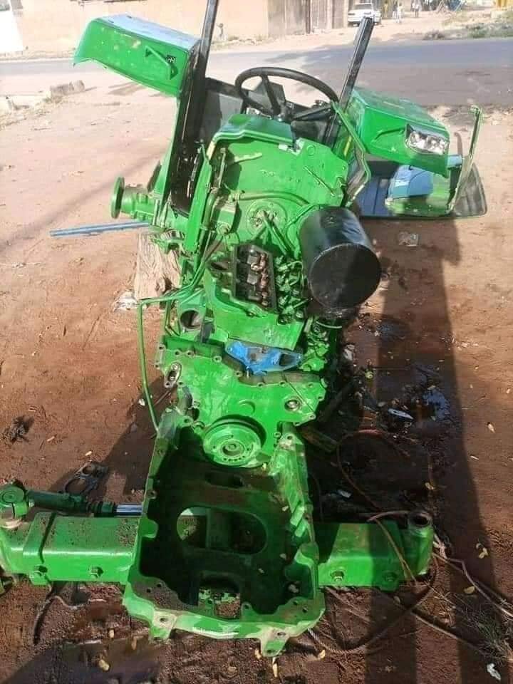 Looters In Yola Steal And Dismantled A Tractor Belonging To Farmers (Photos) | AutoReportNG.com