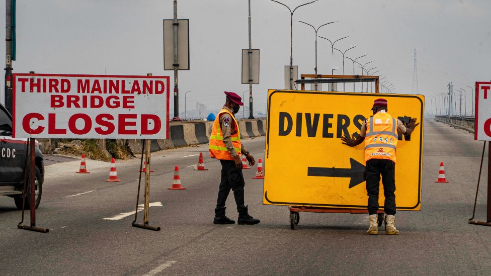 Third Mainland Road Blockage