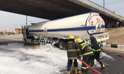Crisis Averted After Another Fuel Tanker Falls In Lagos