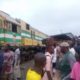 Train collides with truck in Lagos