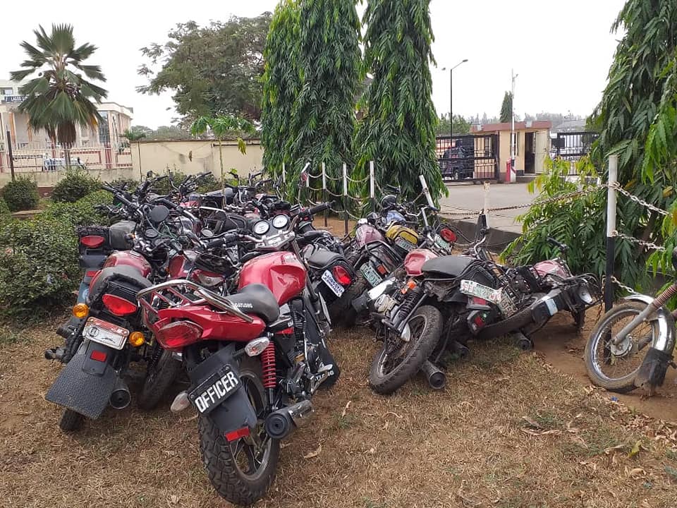 Police Storm Criminal Hideout In Mushin, Impound 29 Motorcycles, Arrest Three Kingpins, Seven Others