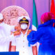 President Muhammadu Buhari decorates Newly appointed Service Chiefs in State House