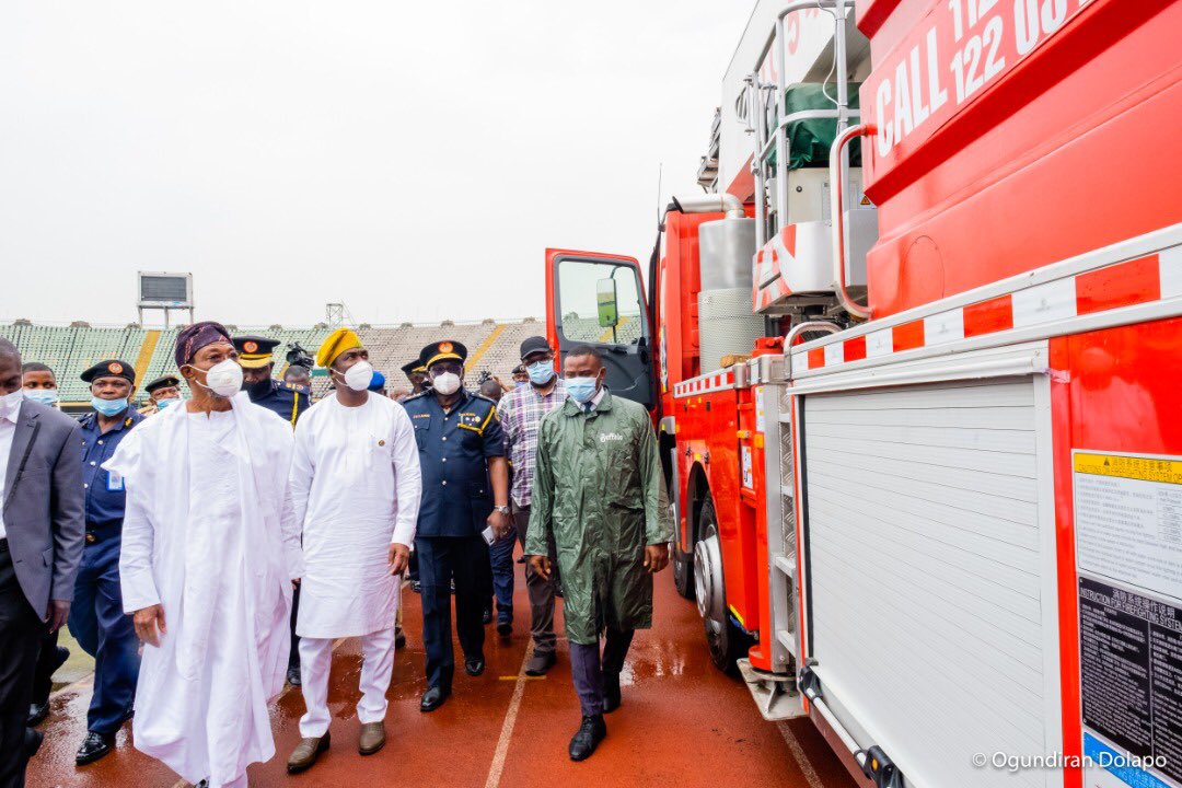 Aregbesola Commissions Aerial Fire Fighting Vehicle 