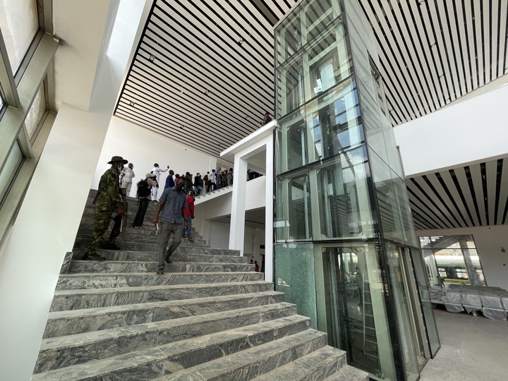 Staircase, Elevator all at Lagos Ebute-Metta Rail terminal 
