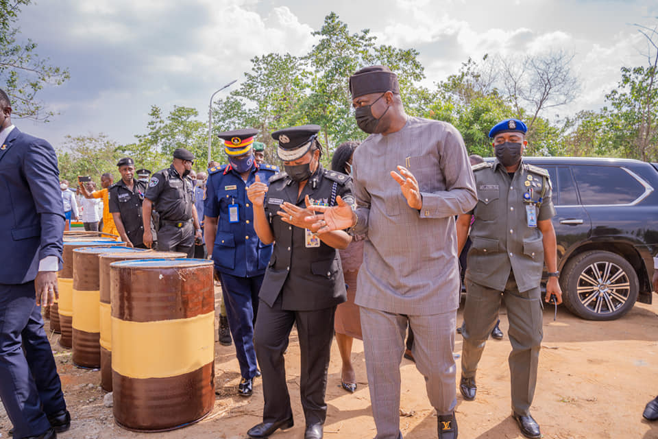 Seyi Makinde at Oyo/Ogun Border