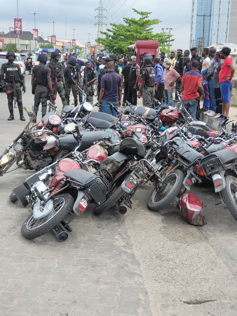 Okada Seized At Lekki By Police