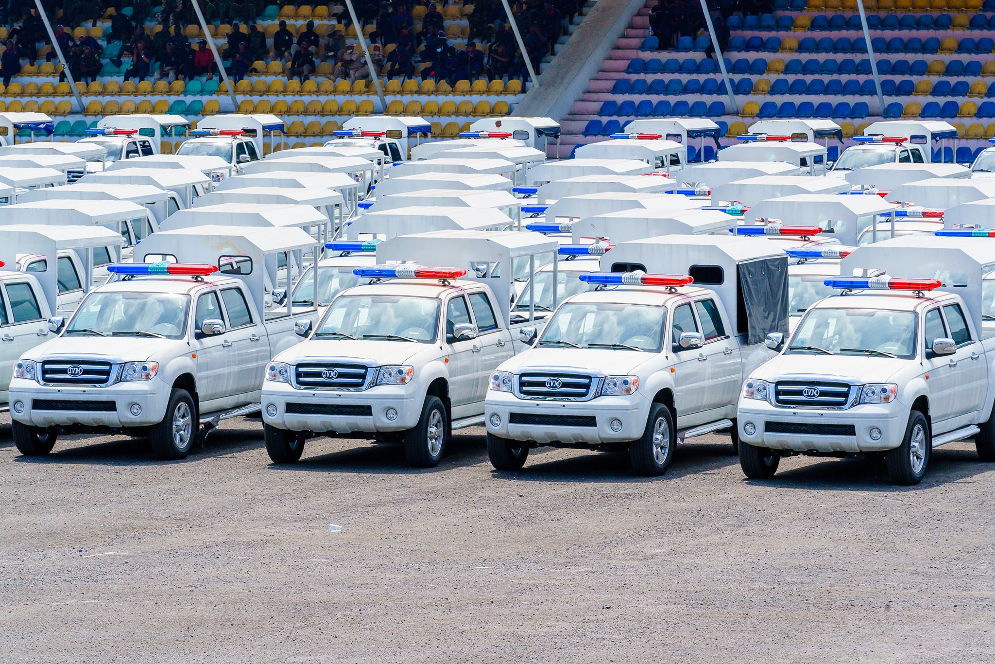 The Newly acquired vehicles by Imo State Government 