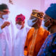 Tinubu, Bisi Akande With Buhari In aso Villa