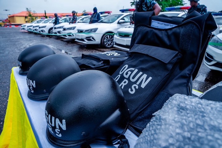 Police Vests And Helmets 