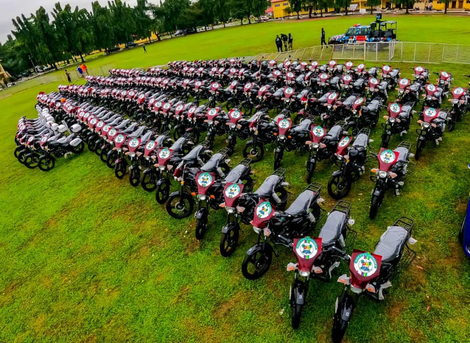 Motorbikes For The Lagos Security Police 