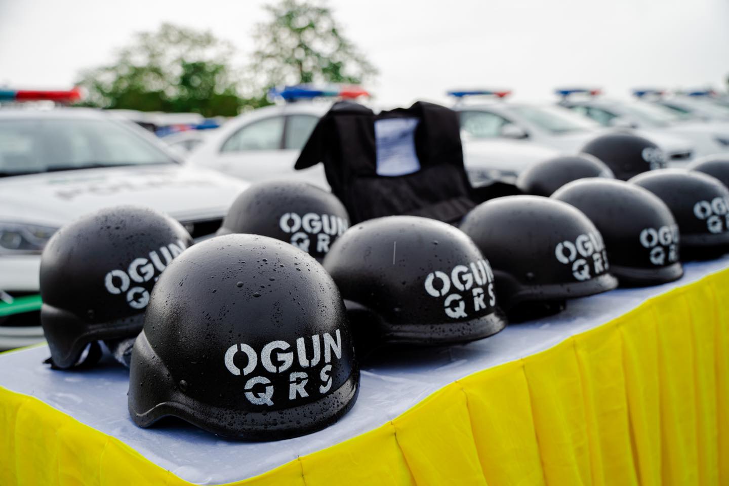 Ogun State Police Command Helmets 