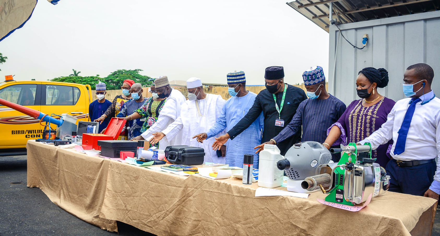 FAAN Officials Inspecting The Equipment 