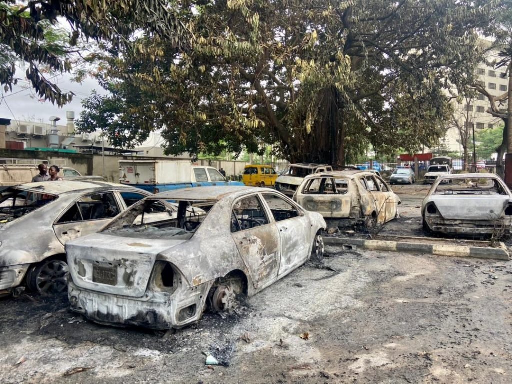 Lagos Gas Fire In Ikeja 