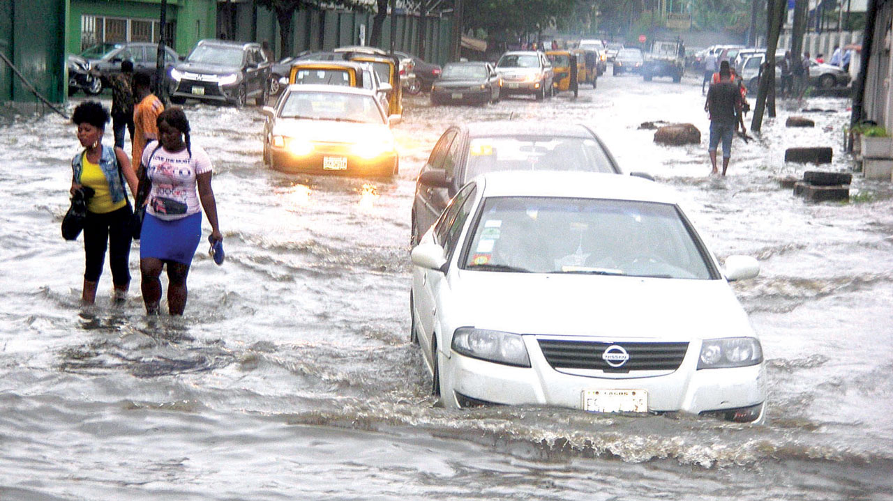 Lagos Flood Water Area 
